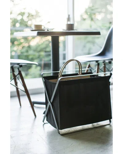 Yamazaki Home Folding Storage Bin In Black