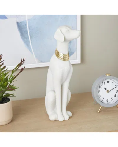 Peyton Lane Eclectic Polystone Sculpture In White