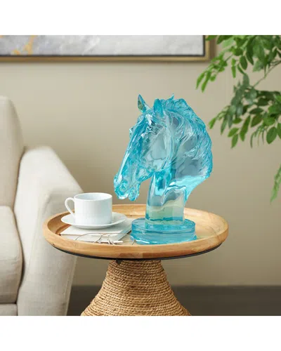 Peyton Lane Eclectic Resin Sculpture In Blue