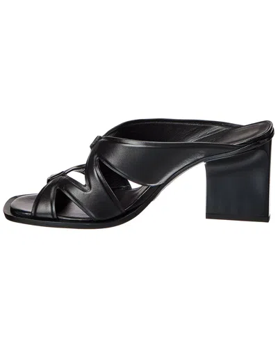 Max Mara Solid Color Sandals In Black