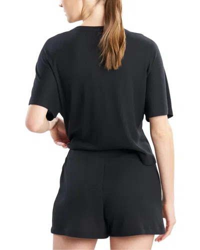 Natori Mila Waffle Everywhere Wedge Top In Black
