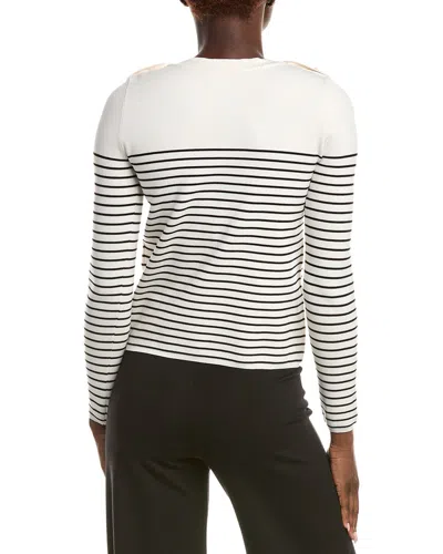 Max Mara Studio Papilla Sweater In White