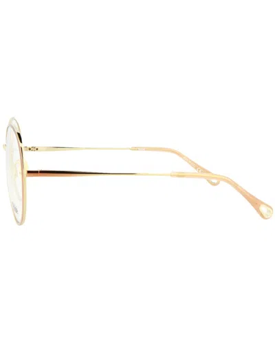 Chloé Round-frame Metal Optical Frames In Gold