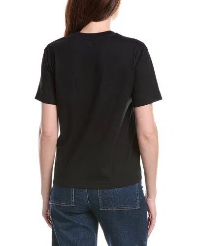 Burberry Check T-shirt In Black