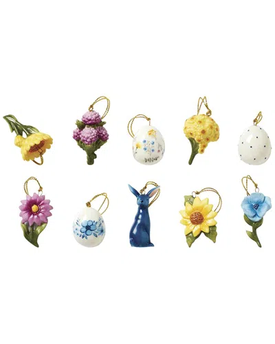 Lenox Floral Easter 10pc Ornament Set In Multi
