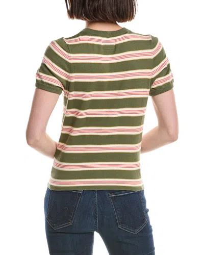 Mother The Itty Bitty Scoop T-shirt In Green