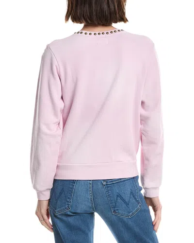 Mother The Camper Pullover Sweatshirt In Pink