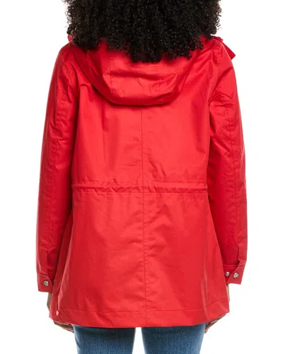 Hunter Short Rain Coat In Red