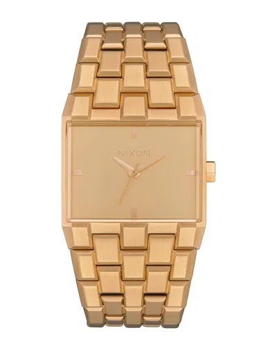 Nixon Ticket Rectangular 34mm Watch In Gray