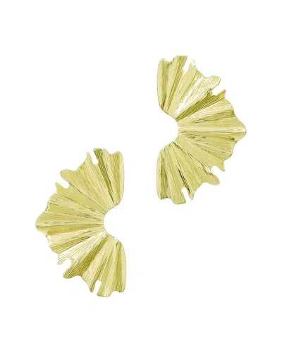 Adornia Plated Wave Statement Earrings In Gold