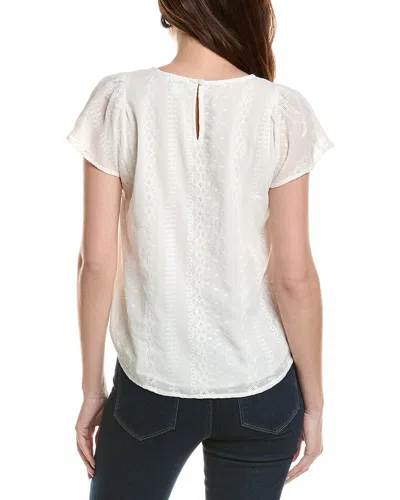 Cece Flutter Blouse In White