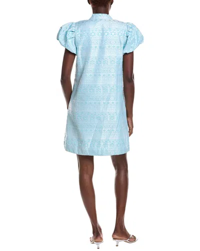 Sail To Sable Button Front Mini Tunic In Blue