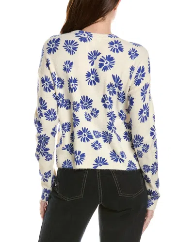 Cece Flower Print Sweater In Multi