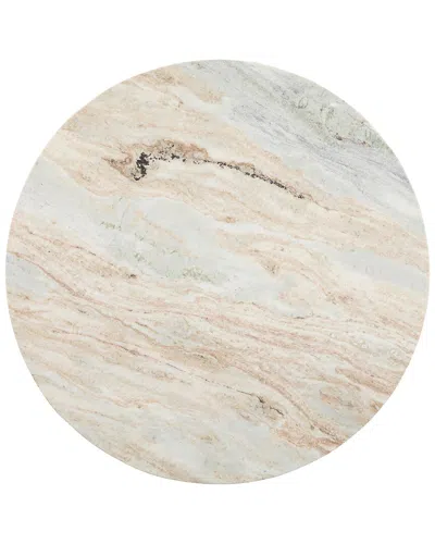 Classic Home Amberly Marble Coffee Table In Neutral
