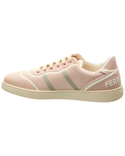 Ferragamo Dedalo Technical Fabric Logo Sneakers In Multi