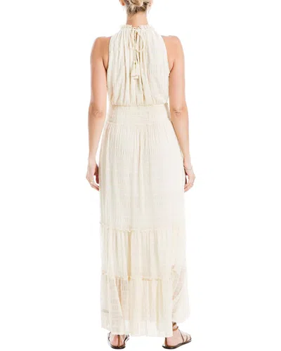 Max Studio Halter Maxi Dress In White
