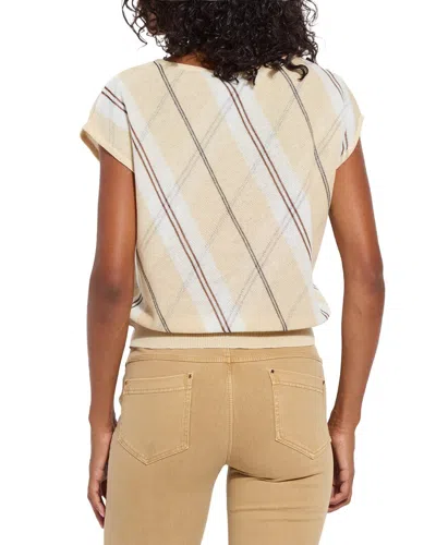 Lyssé Brielle Mesh Sweater In Light Layering In Brown