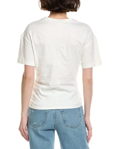 Rag & Bone Mia Draped T-shirt In White