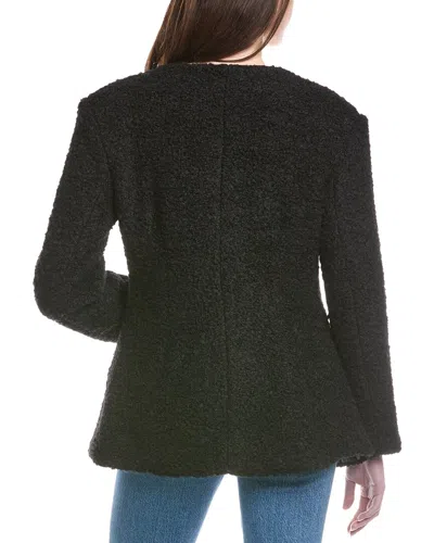 Line & Dot Angie Wool-blend Jacket In Black