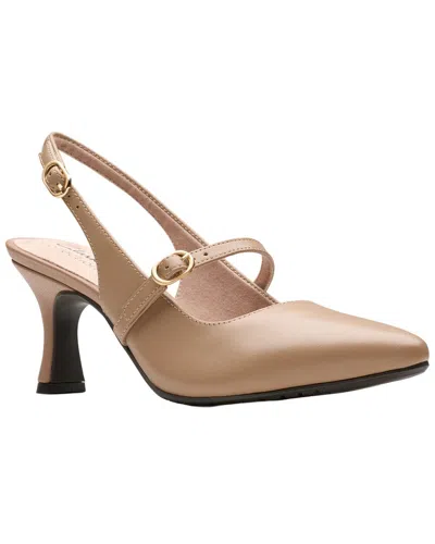Clarks Kataleyna Ruby Leather Pump In Brown