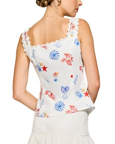 Line & Dot Reeta Top In Multi
