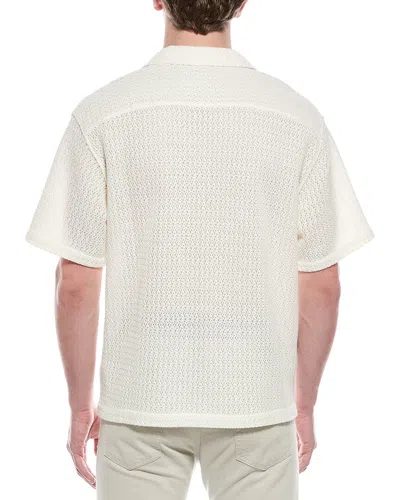 Frame Open Weave Shirt In White