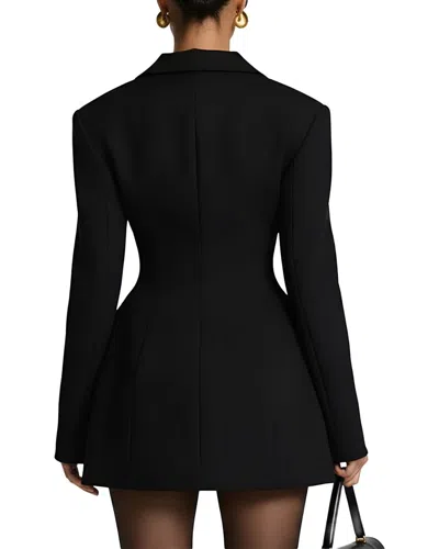 Monique Lagarde Solid Mini Dress In Black
