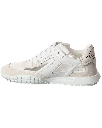 Dior Tech Mesh & Leather Sneaker In White