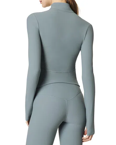 Spanx Full Zip Jacket In Blue