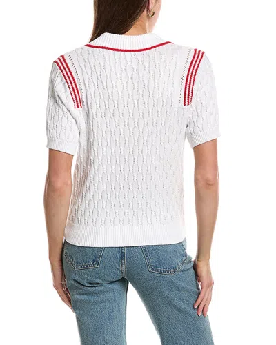 Design History Shoulder Stripe In White