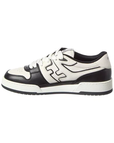 Fendi Premium Leather Match Sneakers For Men In White