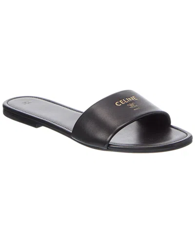 Celine Elegant Flat Slip-on Sandals For Summer In Black