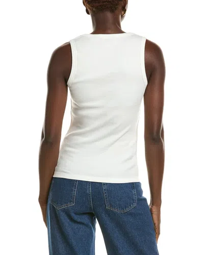 Burberry Adjustable-drawcord Tank Top In White