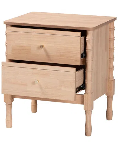 Baxton Studio Laurent Nightstand In Pink