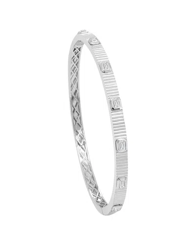 Sabrina Designs 14k 0.70 Ct. Tw. Diamond Stackable Bangle In Silver