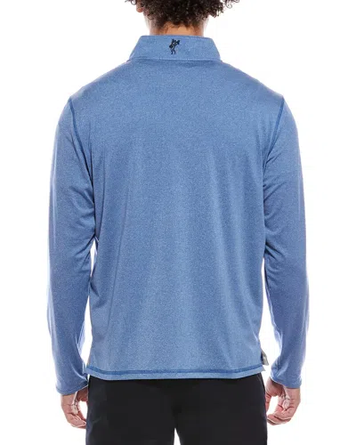 Ashworth La Jolla 1/4-zip Pullover In Blue