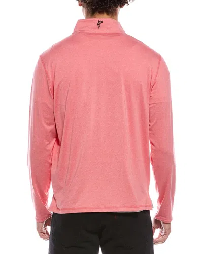 Ashworth La Jolla 1/4-zip Pullover In Pink