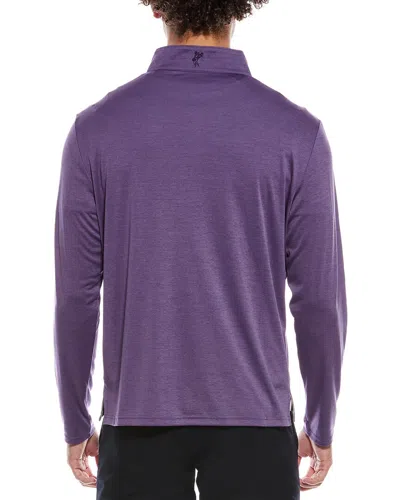 Ashworth La Quinta 1/4-zip Pullover In Brown
