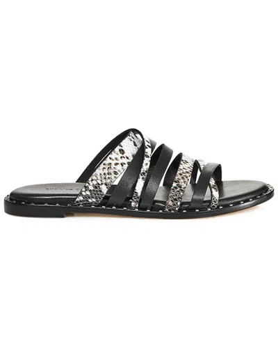 Charles David Source Leather Sandal In Black