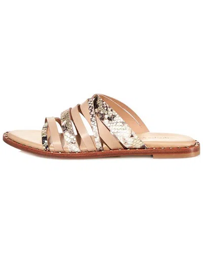 Charles David Source Leather Sandal In Gold