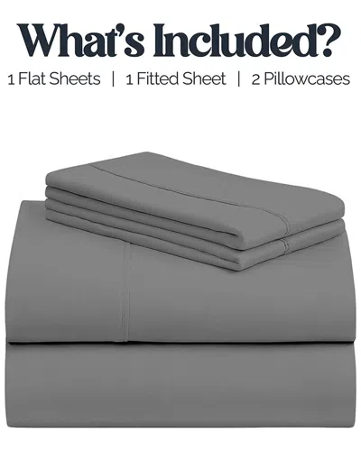 Luxury Home Bamboo Blend Bedsheets In Blue