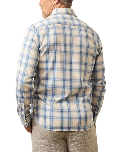 Faherty The Movement Long Sleeve Button Down Shirt In Blue