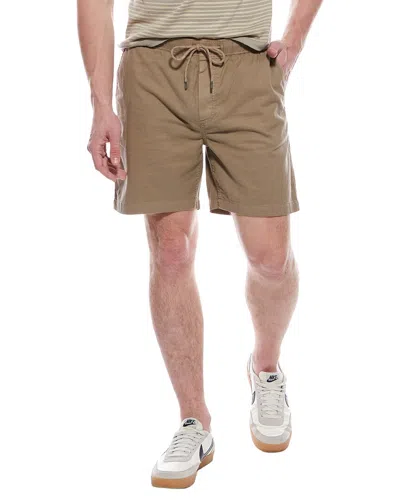 Faherty Essential Drawstring Short In Brown