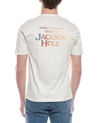 Faherty Jackson Hole Crew T-shirt In Neutral