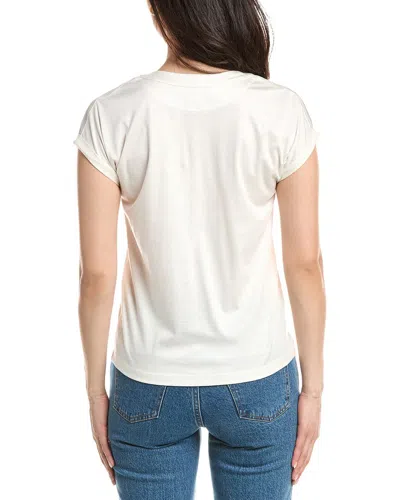 Eleventy Cuffed T-shirt In White