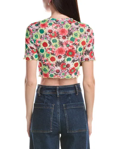 Afrm Isla Crop Mesh T-shirt In Multi