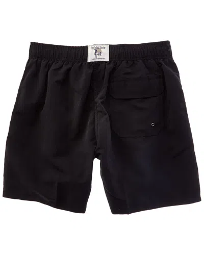 Endless Summer Solid Volley Swim Short In Black