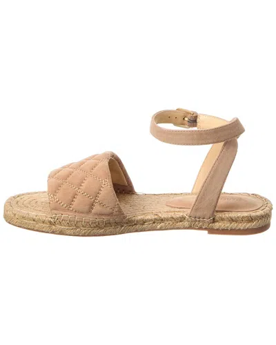 L'agence Grece Ankle Strap Suede Sandal In Brown