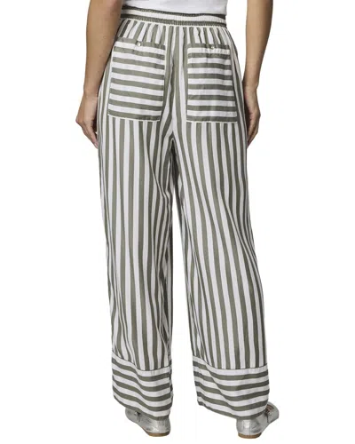 Splendid Ella Stripe Drawstring Pants In Green