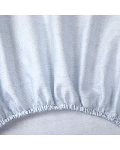 Yves Delorme 300 Thread Count Eclipses Fitted Sheet In Blue